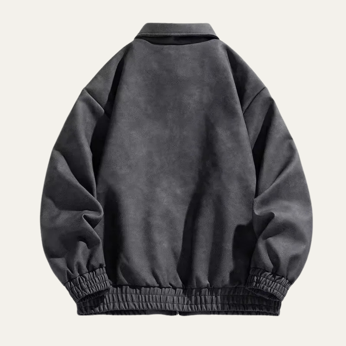 Elarova | Herren Leichtgewichtiger Wildleder Bomberjacke mit Reißverschluss