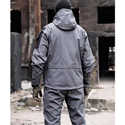 Elarova | Herren Outdoor Taktik Kapuzenjacke Und Cargo Hosen Satz