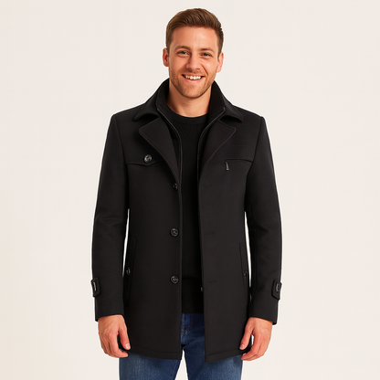 Elarova | Herren-Peacoat aus Wollmischung