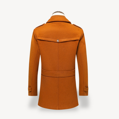 Elarova | Herren-Peacoat aus Wollmischung mit Innenlatz