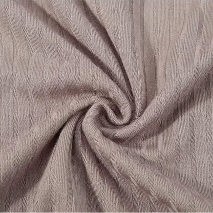 Elarova | Herren-Poloshirt aus Baumwolle mit langen Ärmeln, Slim Fit, geripptes Oberteil mit V-Ausschnitt