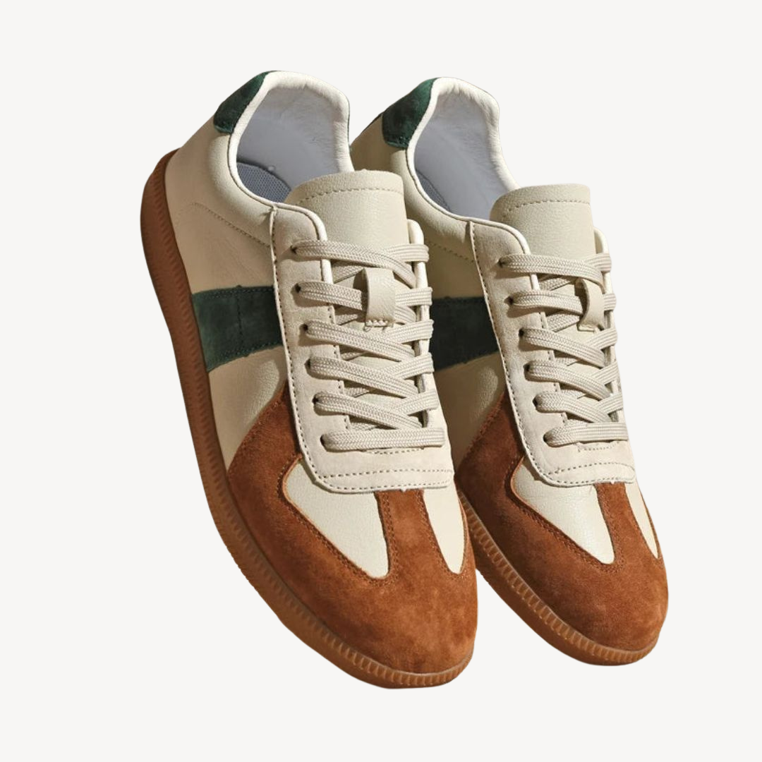 Elarova | Herren Retro Luxus Leder Sneakers