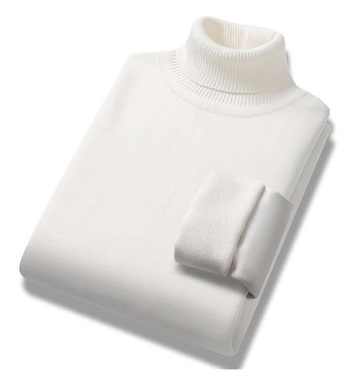 Elarova | Herren-Rollkragenpullover mit Teddyfutter