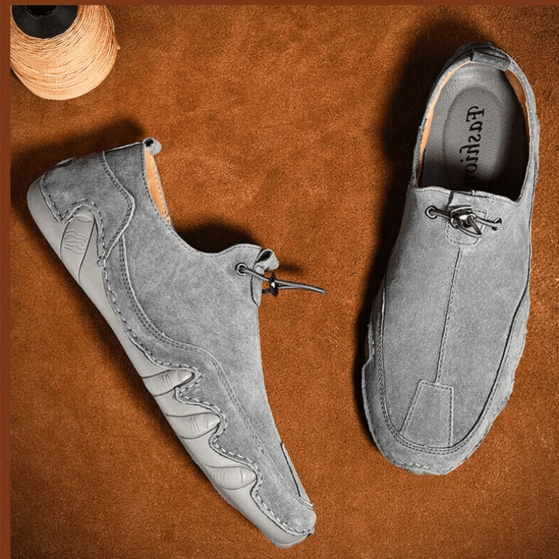 Elarova | Herren Schuhe Echtes Leder Herren Slipper Komfortabel & Trendy