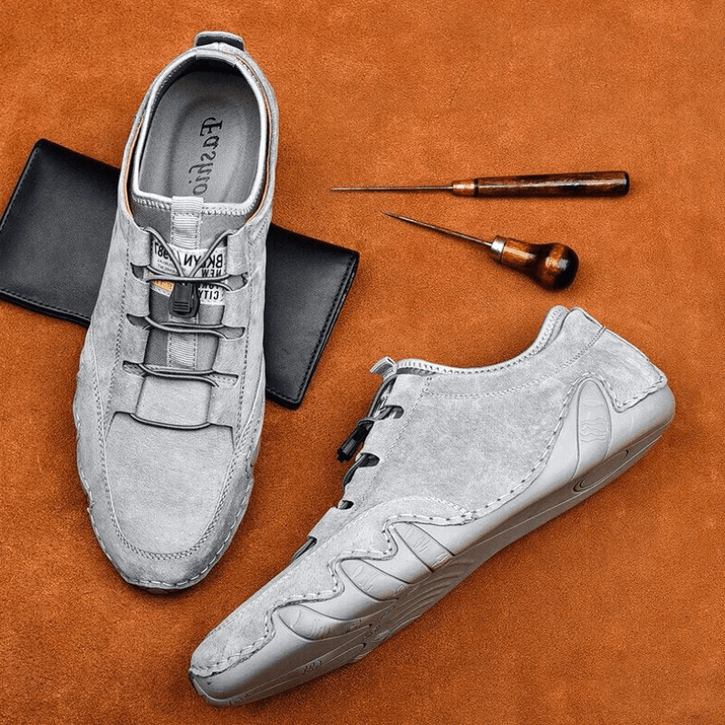 Elarova | Herren Schuhe Echtes Leder Herren Slipper Komfortabel & Trendy