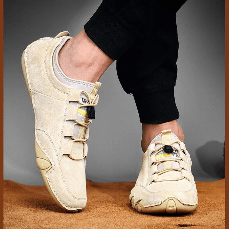 Elarova | Herren Schuhe Echtes Leder Herren Slipper Komfortabel & Trendy