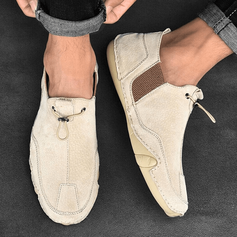 Elarova | Herren Schuhe Echtes Leder Herren Slipper Komfortabel & Trendy