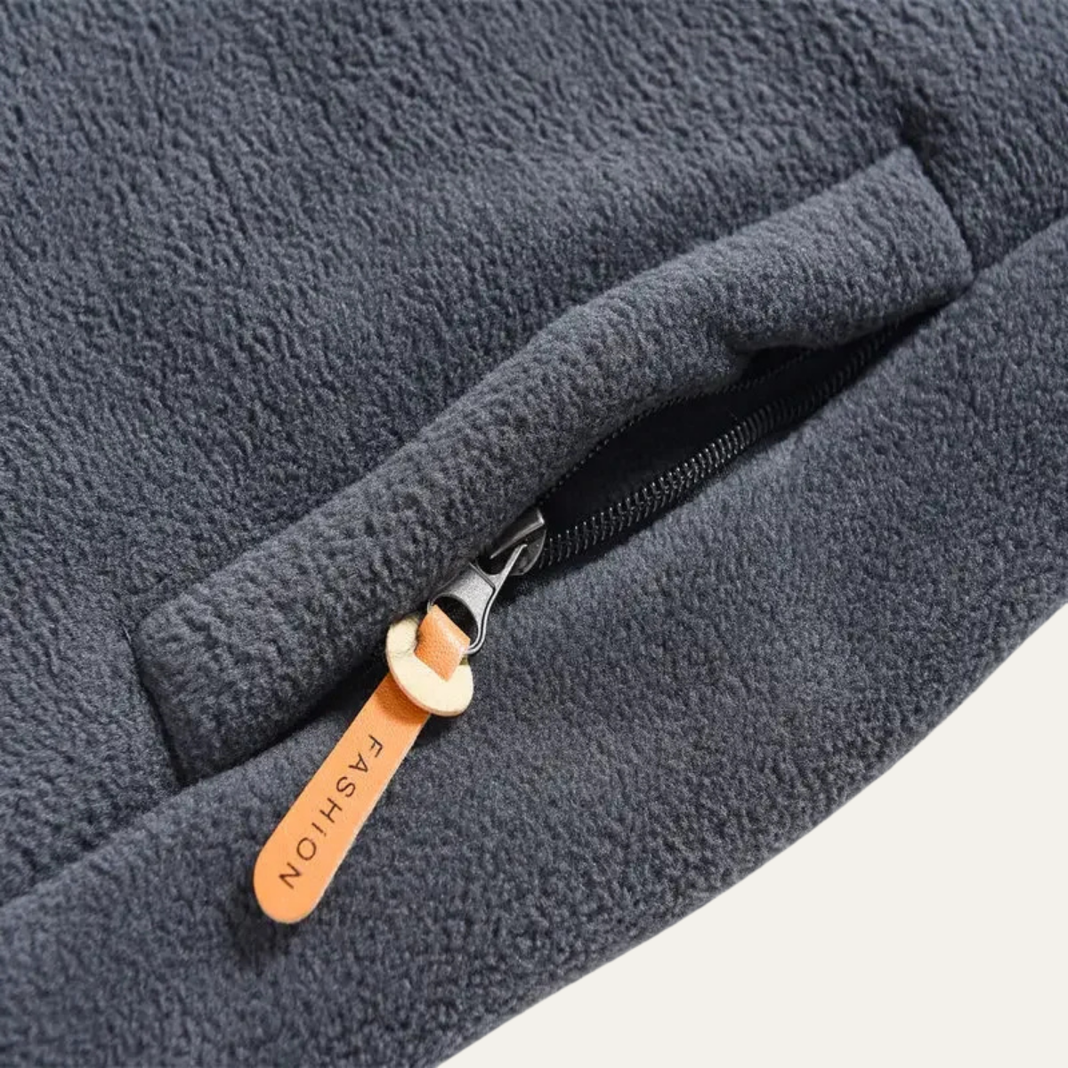 Elarova | Herren-Sherpa-Fleecejacke mit durchgehendem Reißverschluss