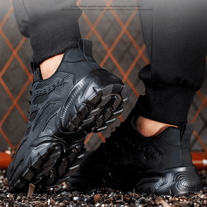 Elarova | Herren Sicherheitsschuhe Komfortable & Trendy Stahlkappe Arbeitsschuhe