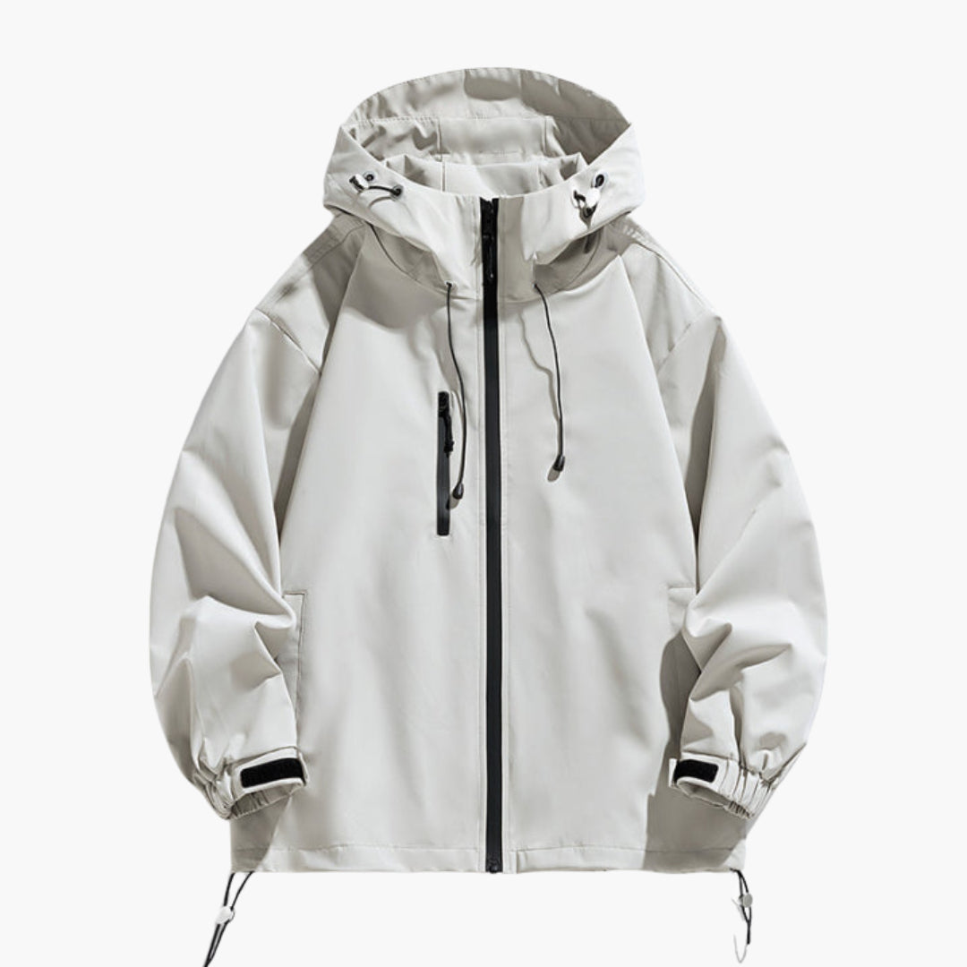 Elarova | Herren Ski-Jacke mit Kapuze verstellbare Passform und Reißverschluss