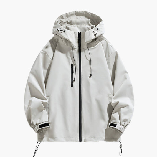 Elarova | Herren Ski-Jacke mit Kapuze verstellbare Passform und Reißverschluss