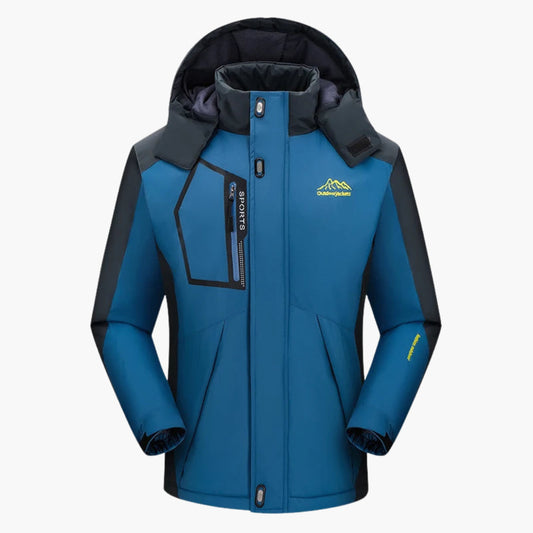 Elarova | Herren Skijacke mit Kapuze und Reißverschlusstaschen