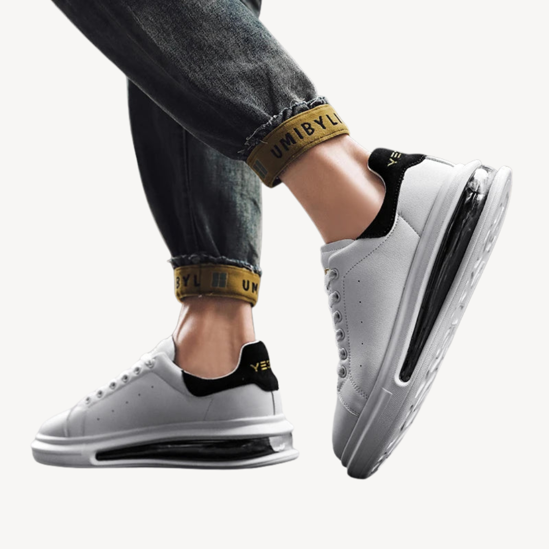 Elarova | Herren-Sneakers mit Luftpolster aus Leder