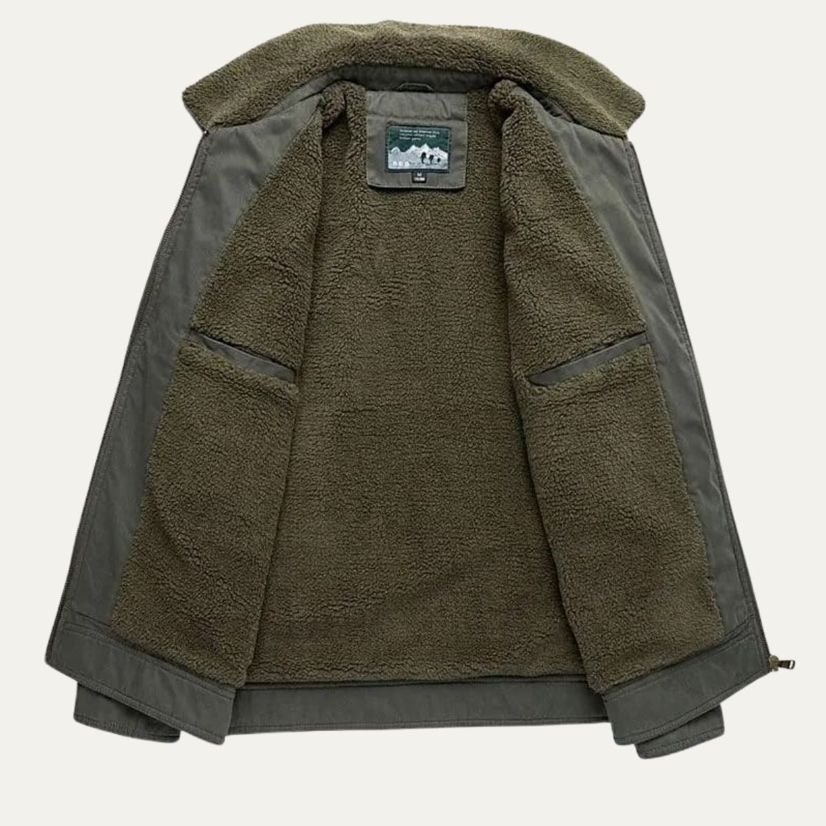 Elarova | Herren-Softshelljacke mit Sherpa-Futter und Reißverschluss