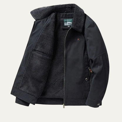 Elarova | Herren-Softshelljacke mit Sherpa-Futter und Reißverschluss