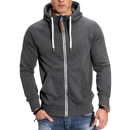 Elarova | Herren Sportjacke mit Kapuze und Reißverschluss