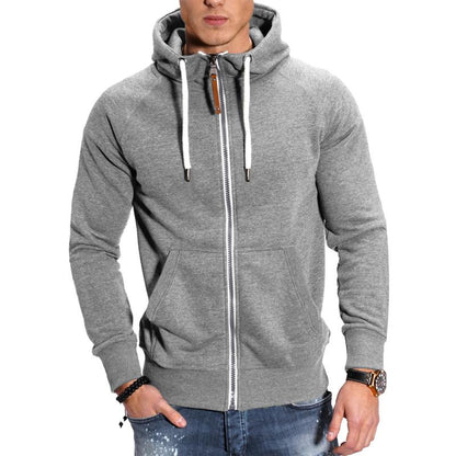 Elarova | Herren Sportjacke mit Kapuze und Reißverschluss