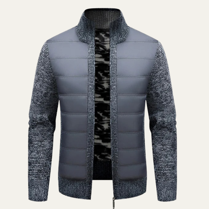 Elarova | Herren-Steppjacke aus Materialmix