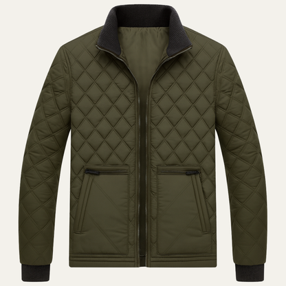 Elarova | Herren-Steppjacke im Vintage-Stil mit Reißverschluss