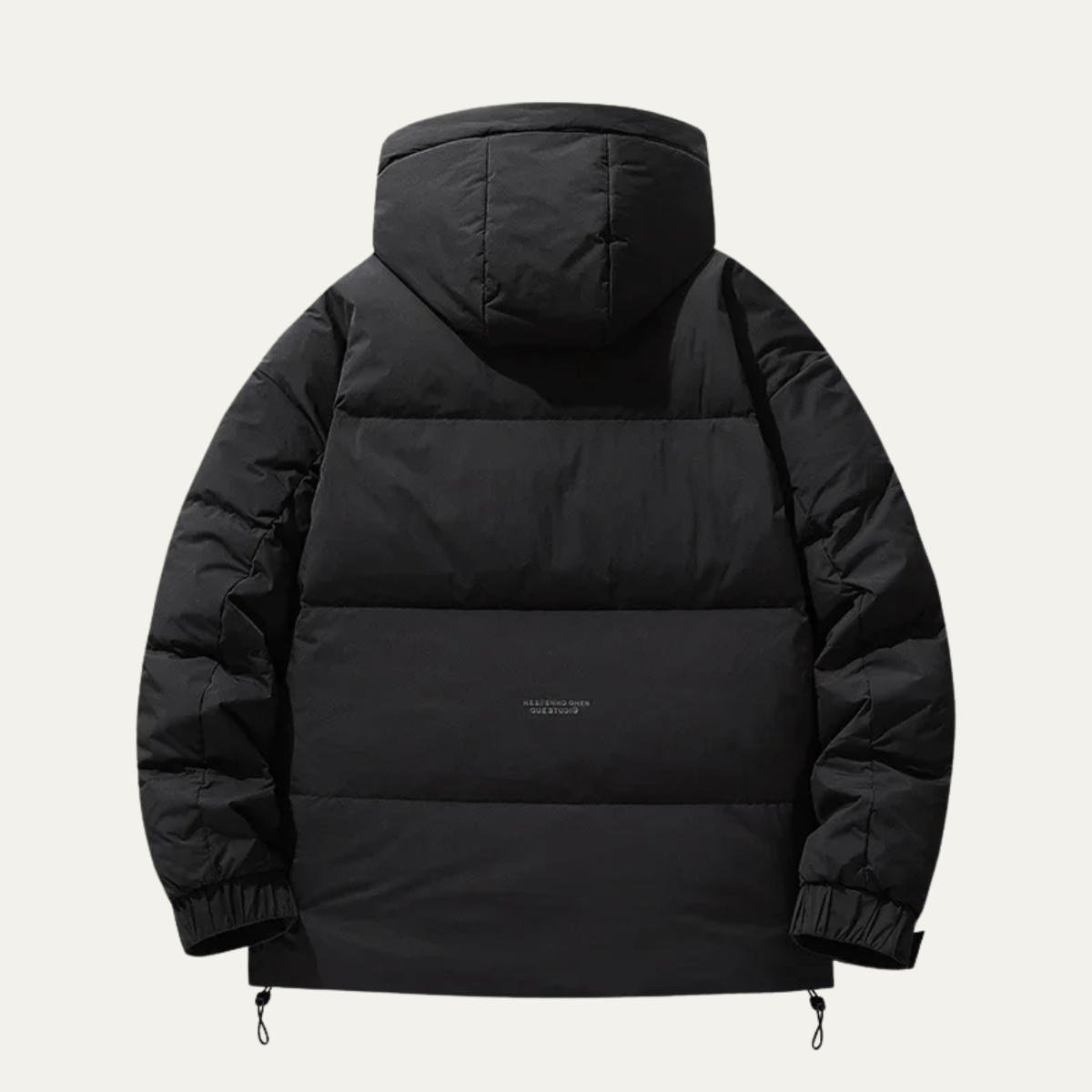 Elarova | Herren-Steppjacke in kastenförmiger, hüftlanger Form