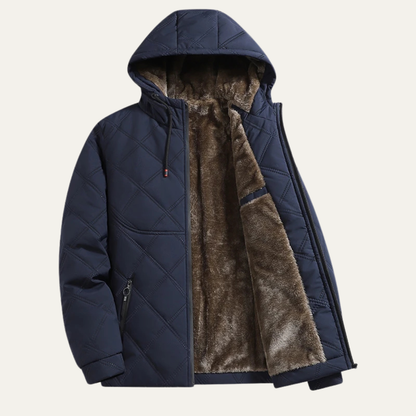 Elarova | Herren-Steppjacke mit Kapuze