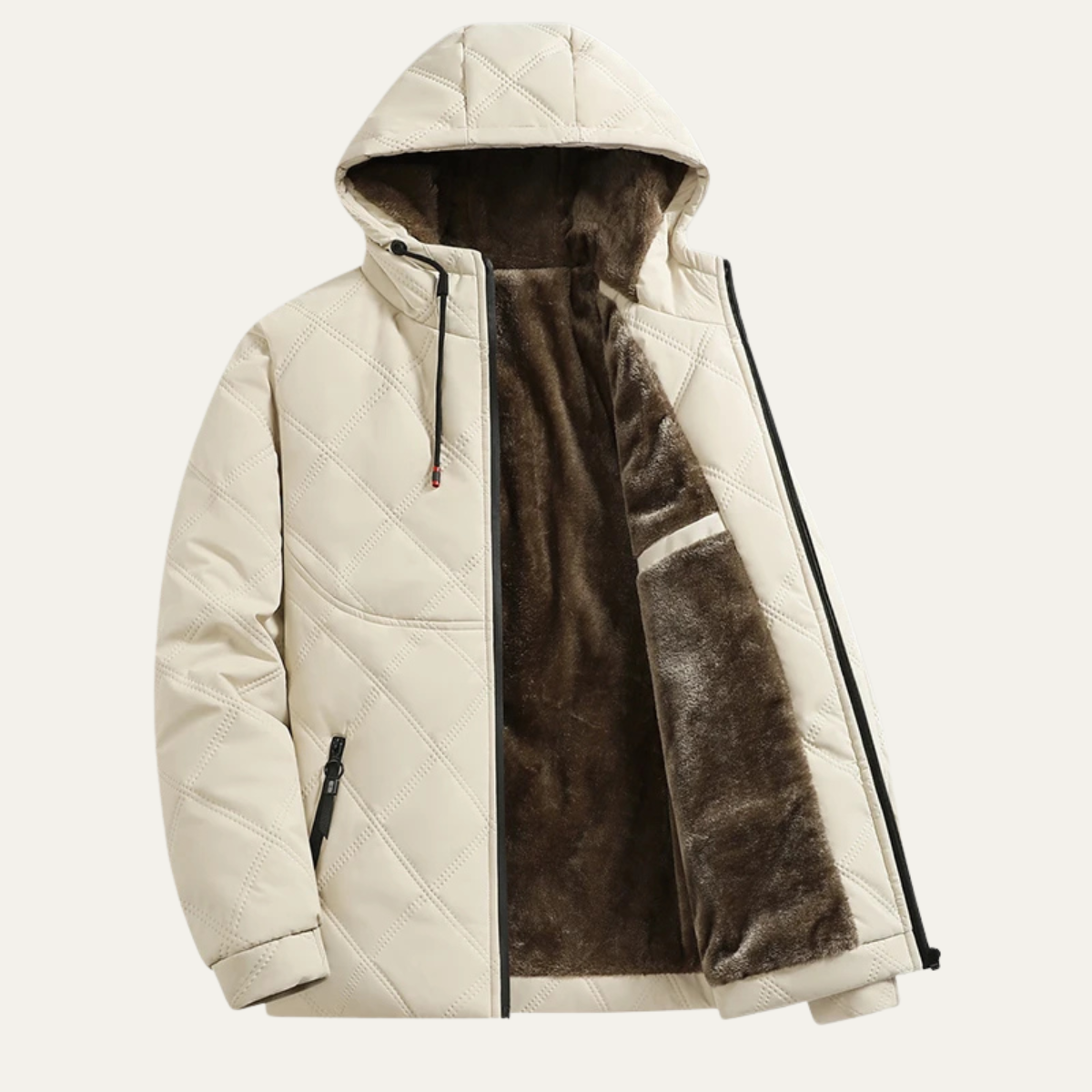 Elarova | Herren-Steppjacke mit Kapuze