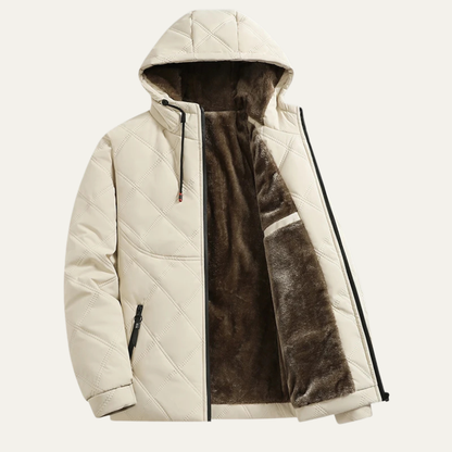 Elarova | Herren-Steppjacke mit Kapuze