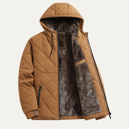 Elarova | Herren-Steppjacke mit Kapuze