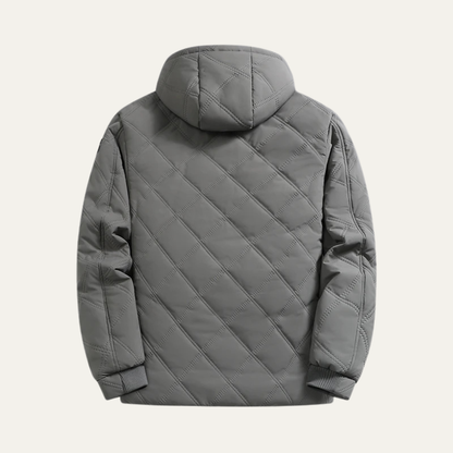 Elarova | Herren-Steppjacke mit Kapuze