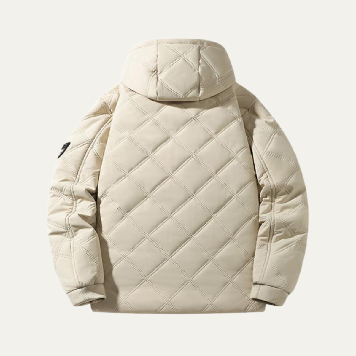 Elarova | Herren-Steppjacke mit Kapuze und Rautensteppung