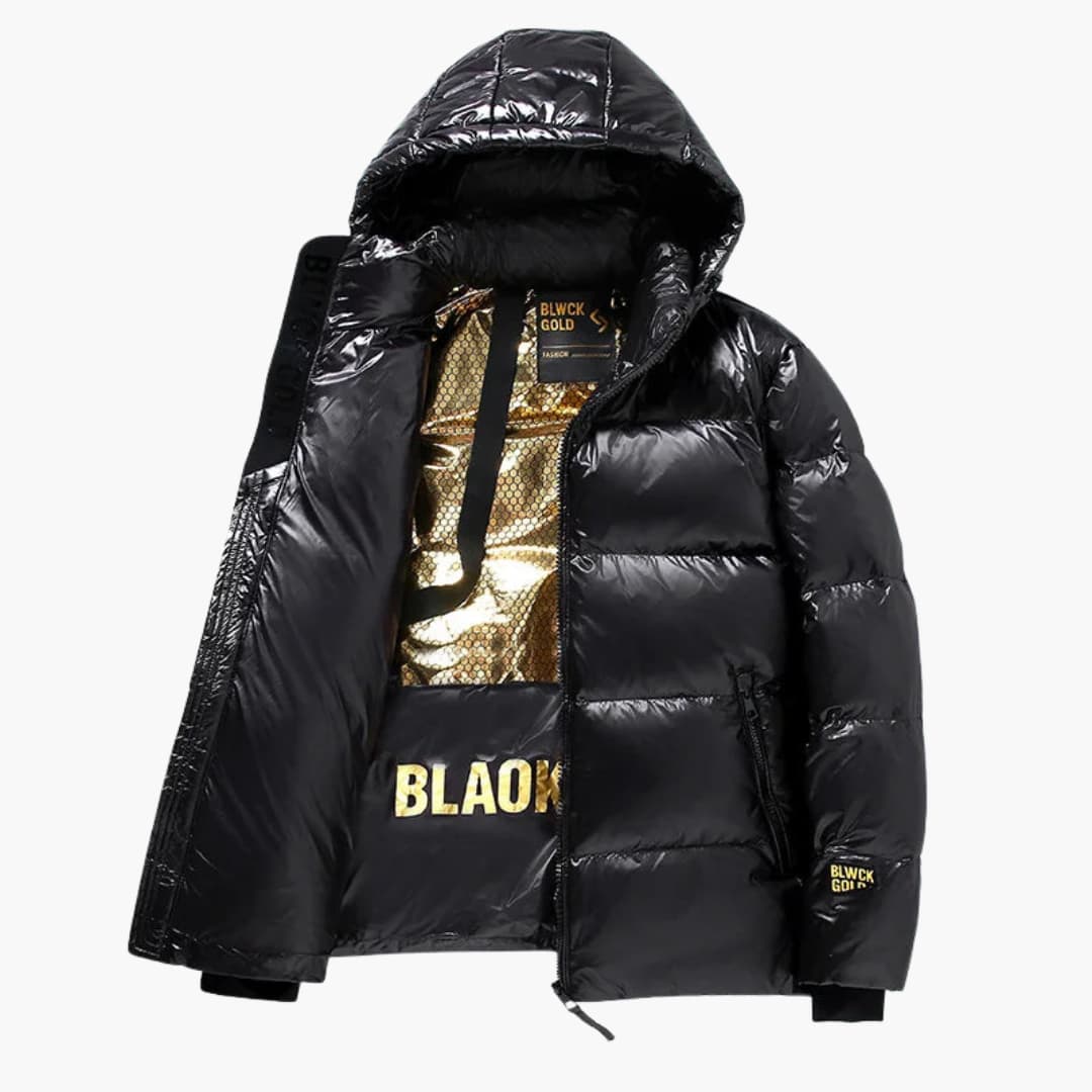 Elarova | Herren Steppjacke mit Kapuze und Reißverschluss