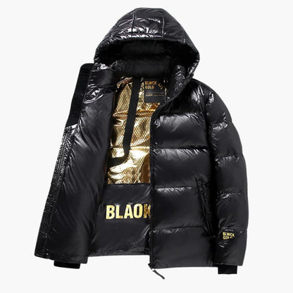 Elarova | Herren Steppjacke mit Kapuze und Reißverschluss