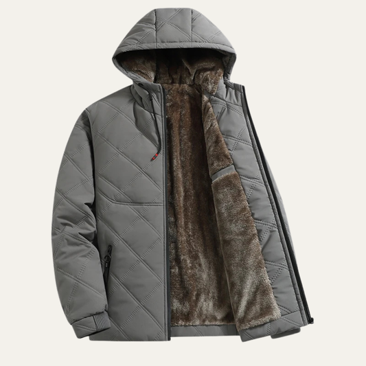 Elarova | Herren-Steppjacke mit Kapuze