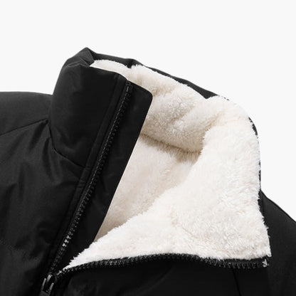 Elarova | Herren Steppjacke mit Reißverschluss und hohem Kragen