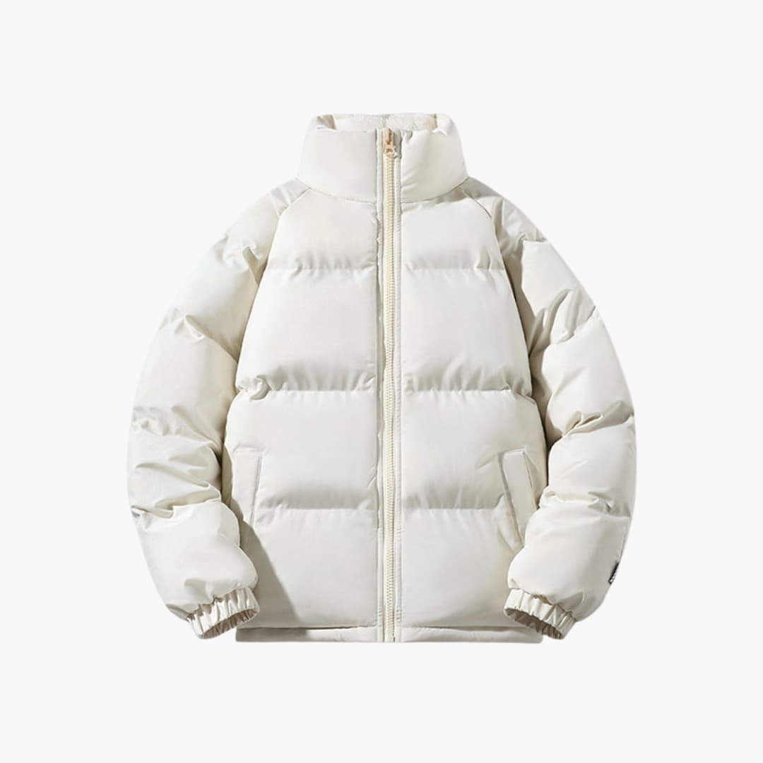 Elarova | Herren Steppjacke mit Reißverschluss und hohem Kragen