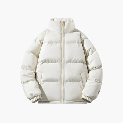 Elarova | Herren Steppjacke mit Reißverschluss und hohem Kragen