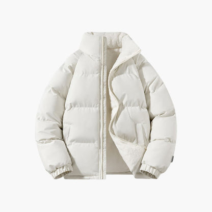 Elarova | Herren Steppjacke mit Reißverschluss und hohem Kragen