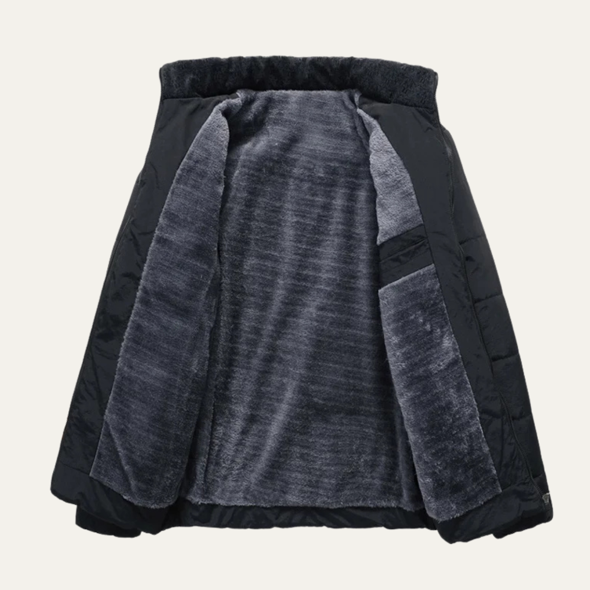 Elarova | Herren-Steppjacke mit Sherpa-Futter