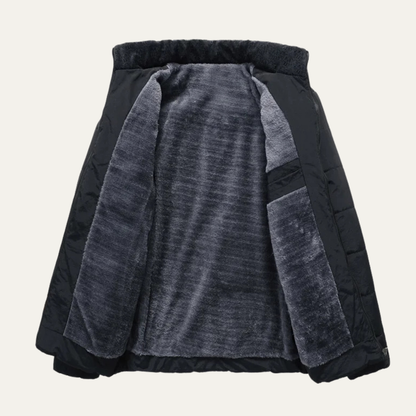 Elarova | Herren-Steppjacke mit Sherpa-Futter