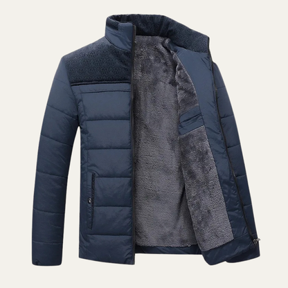 Elarova | Herren-Steppjacke mit Sherpa-Futter