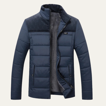 Elarova | Herren-Steppjacke mit Sherpa-Futter