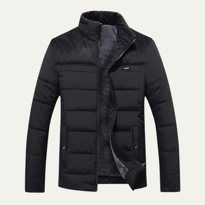 Elarova | Herren-Steppjacke mit Sherpa-Futter