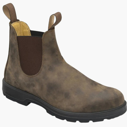 Elarova | Herren Stiefeletten mit elastischen Einsätzen und Anziehlaschen