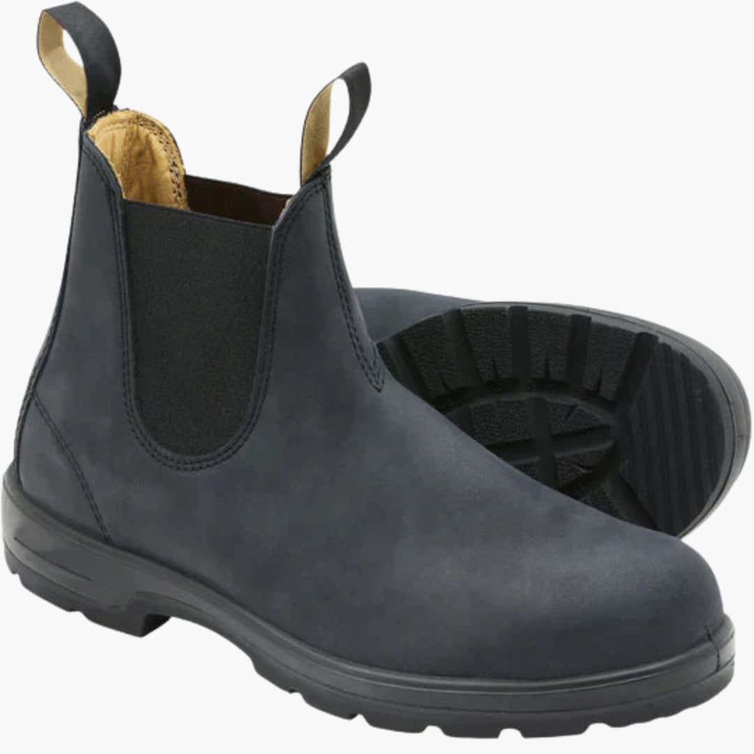 Elarova | Herren Stiefeletten mit elastischen Einsätzen und Anziehlaschen