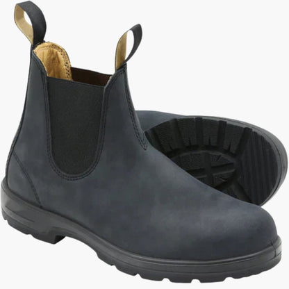 Elarova | Herren Stiefeletten mit elastischen Einsätzen und Anziehlaschen