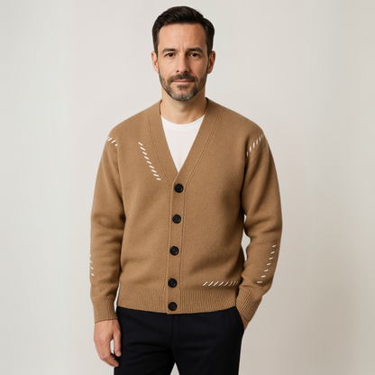 Elarova | Herren-Strickjacke – Weiche Baumwollmischung