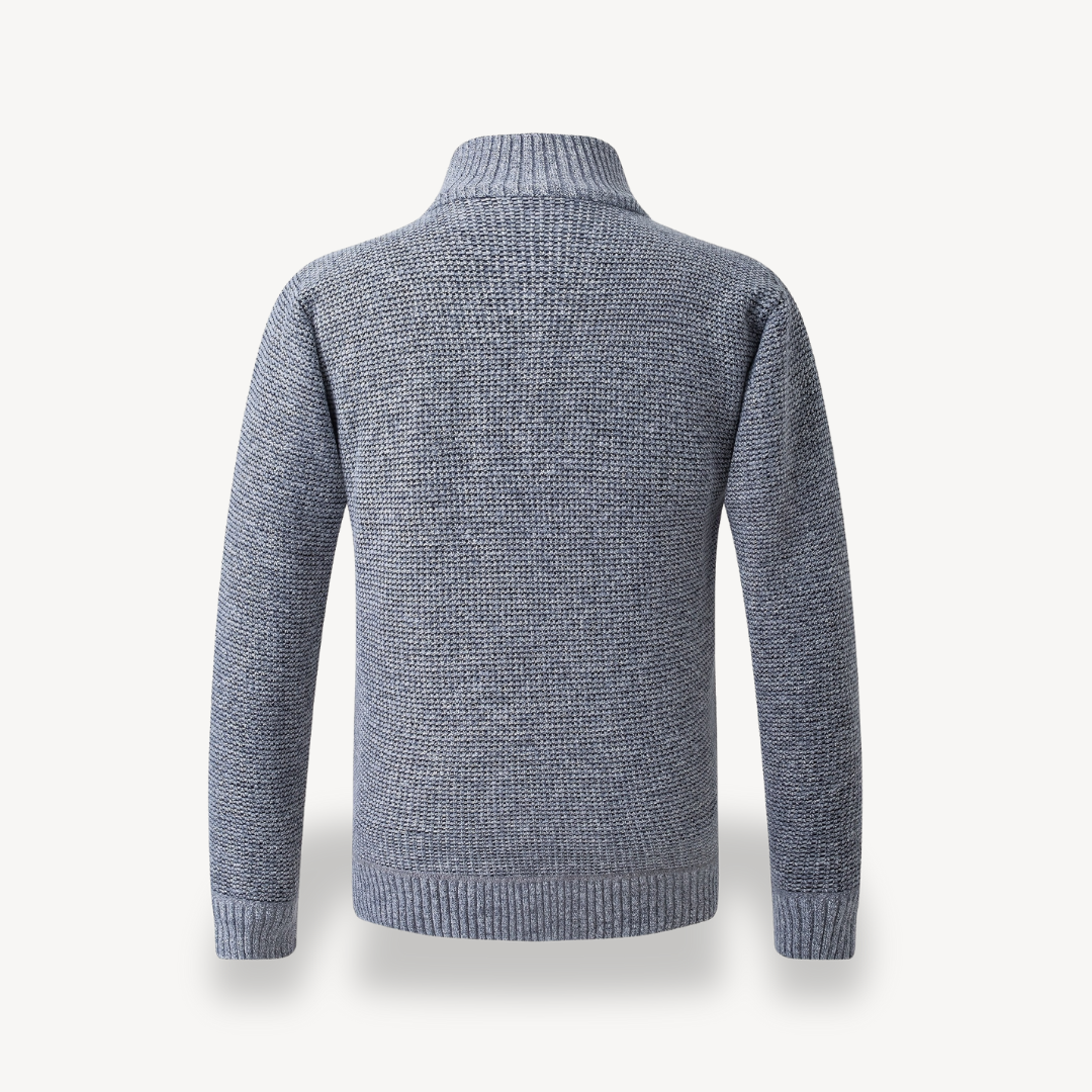 Elarova | Herren-Strickjacke mit Hybrid-Steppung