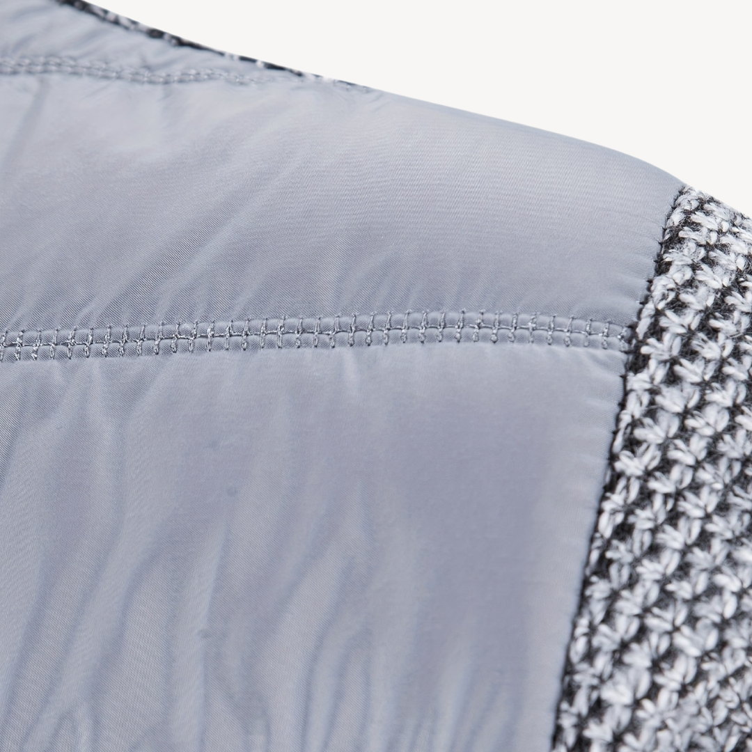 Elarova | Herren-Strickjacke mit Hybrid-Steppung