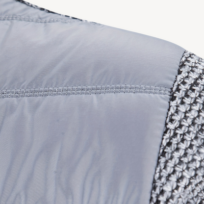 Elarova | Herren-Strickjacke mit Hybrid-Steppung