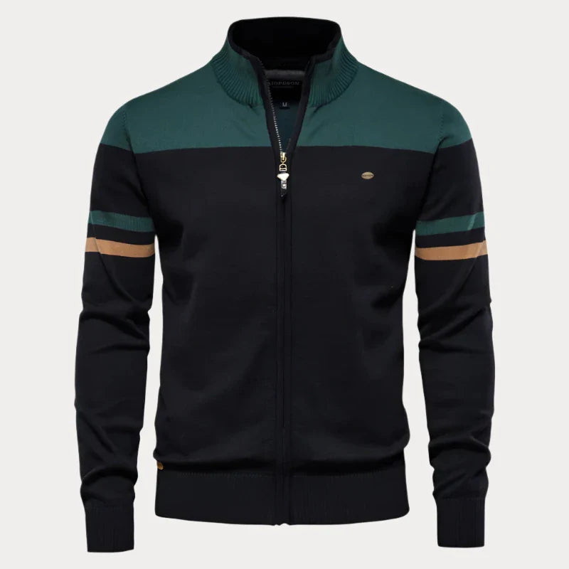 Elarova | Herren Strickjacke mit Reißverschluss